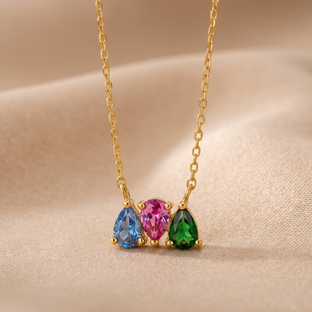 Multi-birthstone necklace - Birthela
