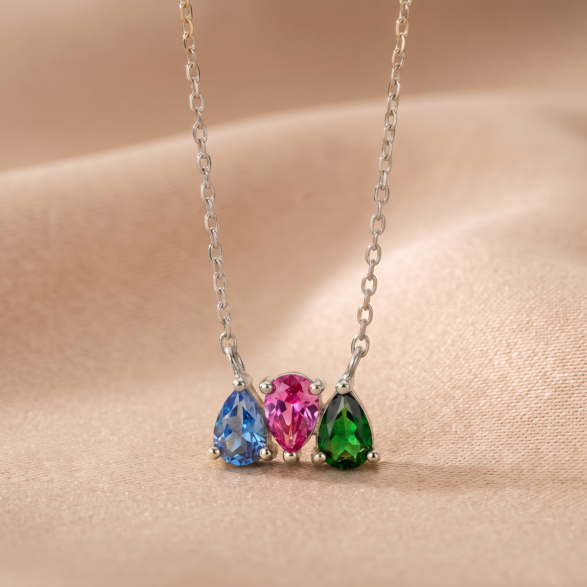 Multi-birthstone necklace - Birthela