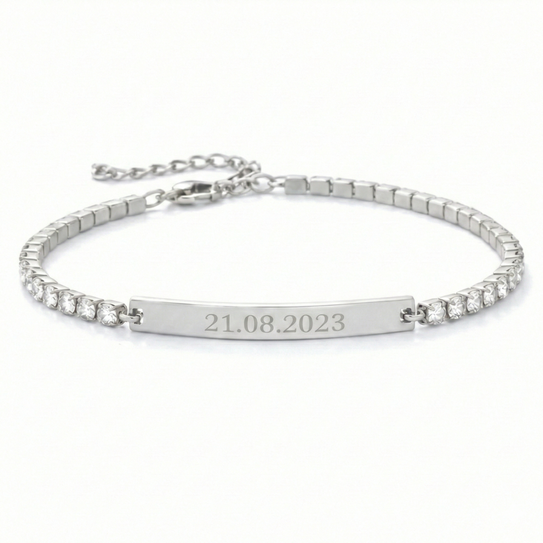 Twin - Tennis bracelet with engraving
