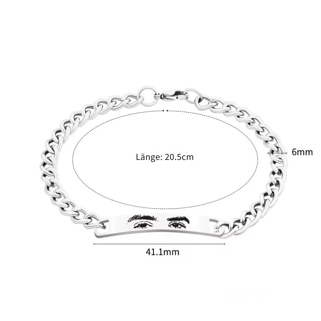 Love Eye - Bracelet with eye engraving