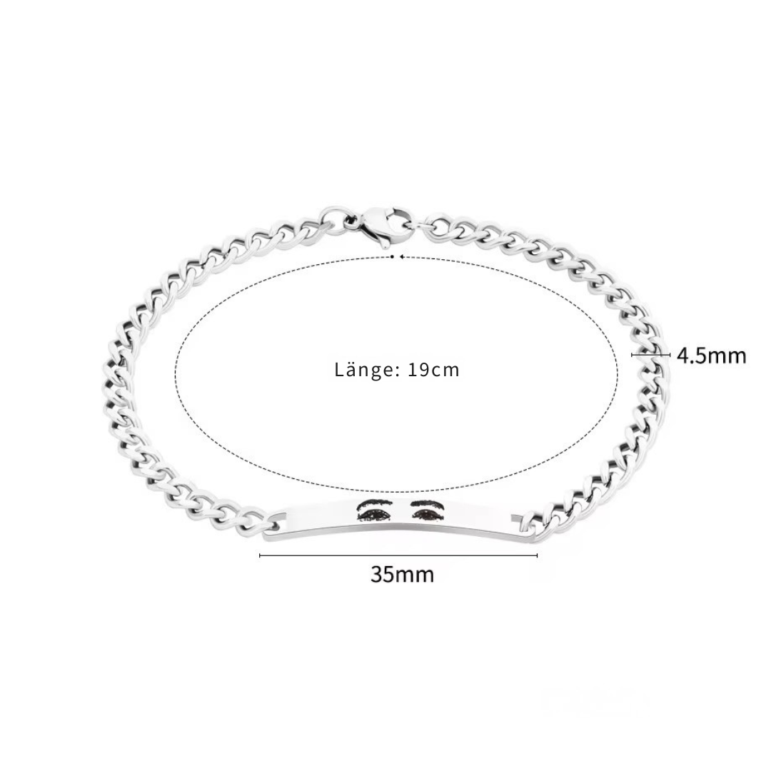 Love Eye - Bracelet with eye engraving
