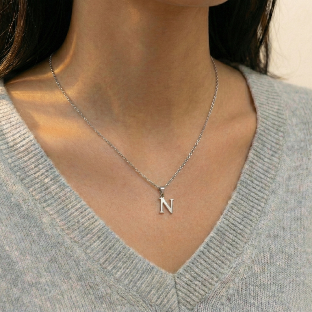 Initial Necklace Set - Forever Love