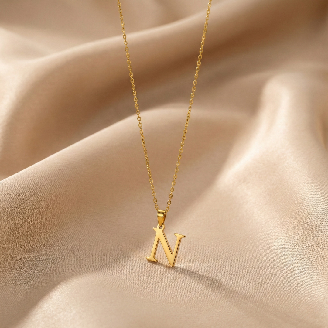 Initial Necklace Set - Forever Love