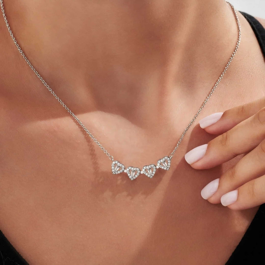 Étoile d’Amour - Zirconia Heart Necklace