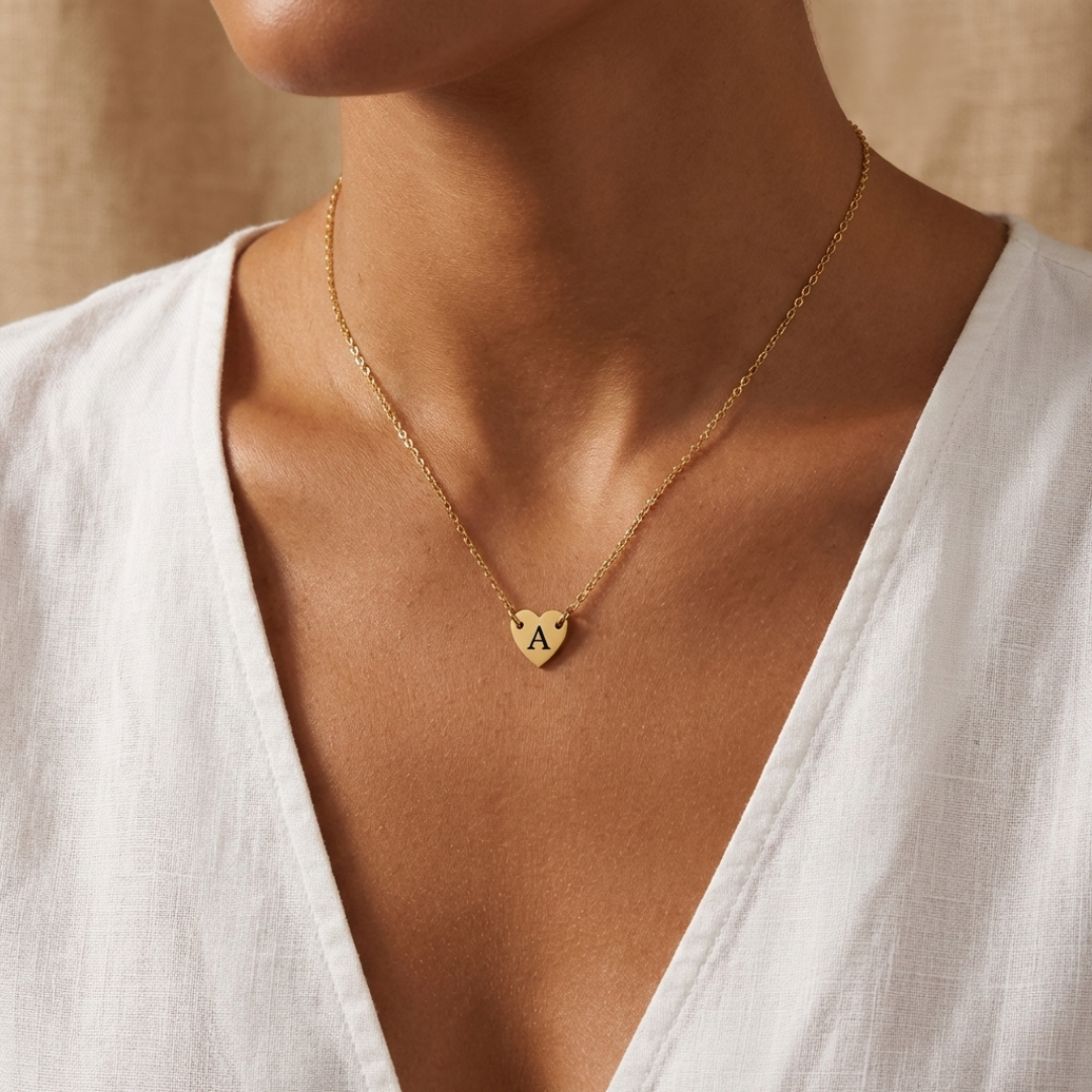 Amora - Necklace with Heart & Engraving