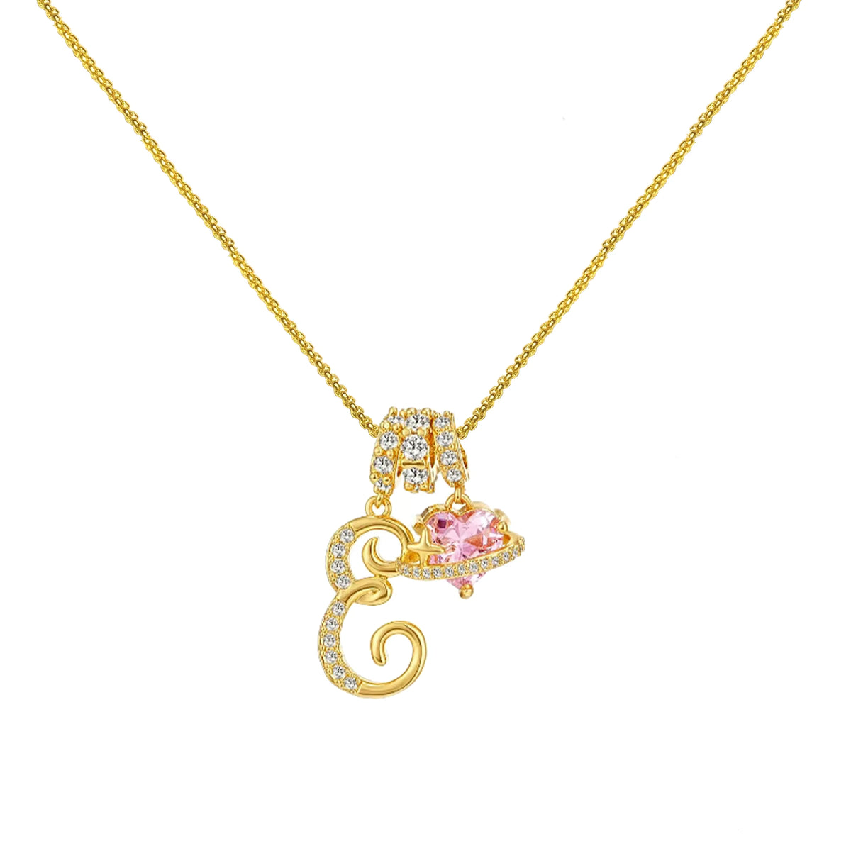 Initial D'Amour - Initial Necklace