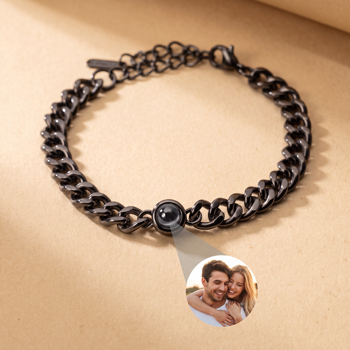 Bracelet with your own photo - Cuban