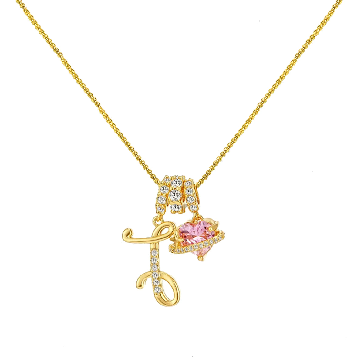 Initial D'Amour - Initial Necklace