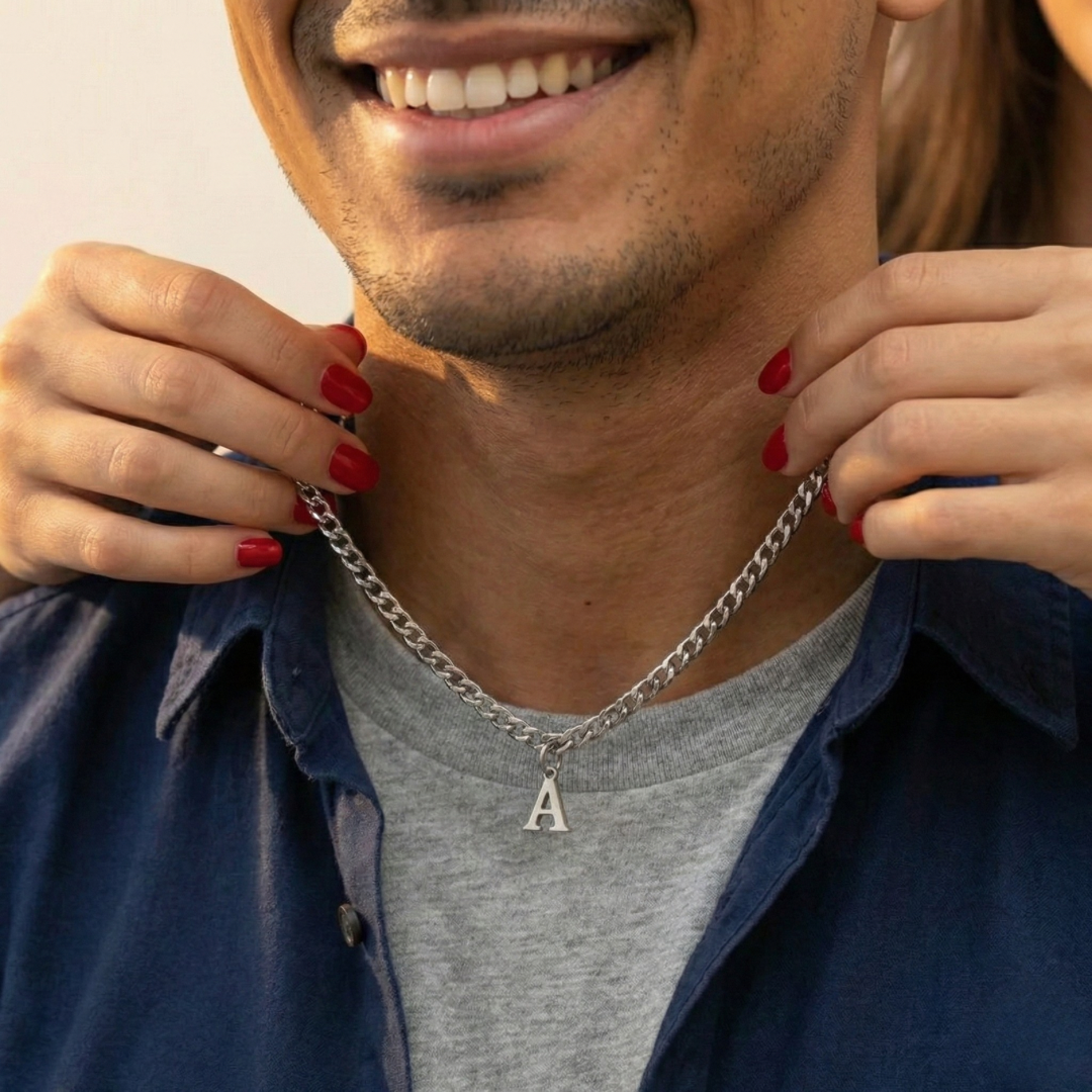 Initial Necklace Set - Forever Love
