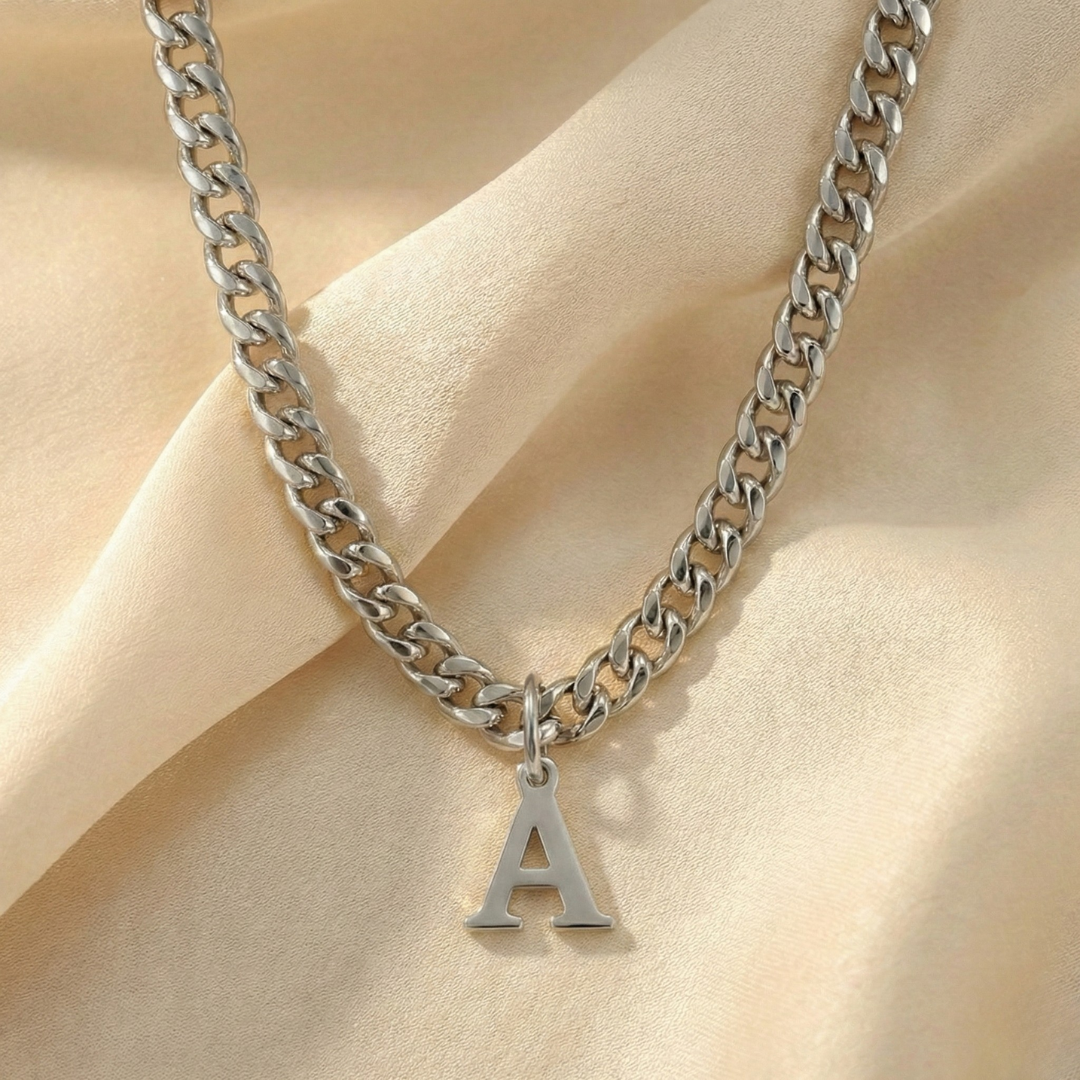 Initial Necklace - Cuban