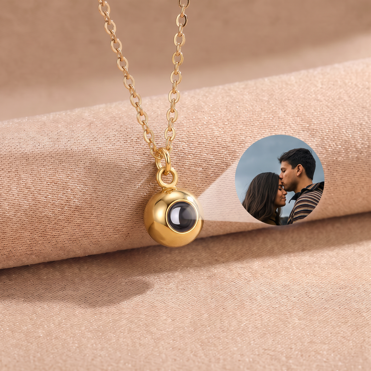 Custom Photo Necklace - Sphere
