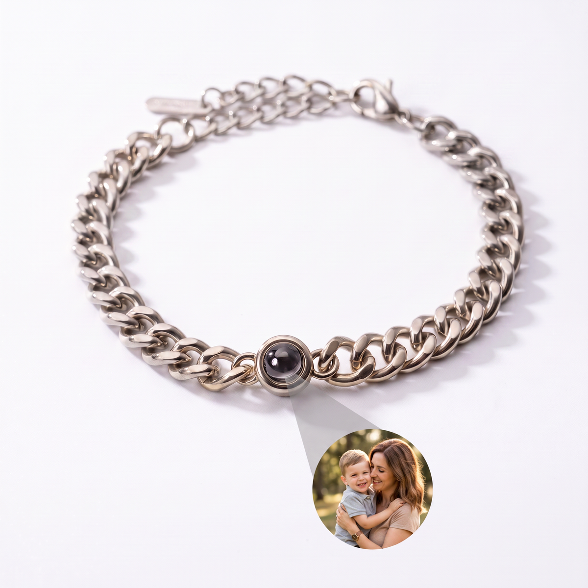 Bracelet with your own photo - Cuban